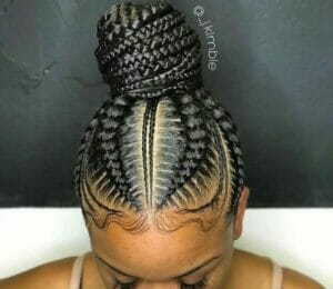 Pineapple (protective hairstyles for natural hair growth)
