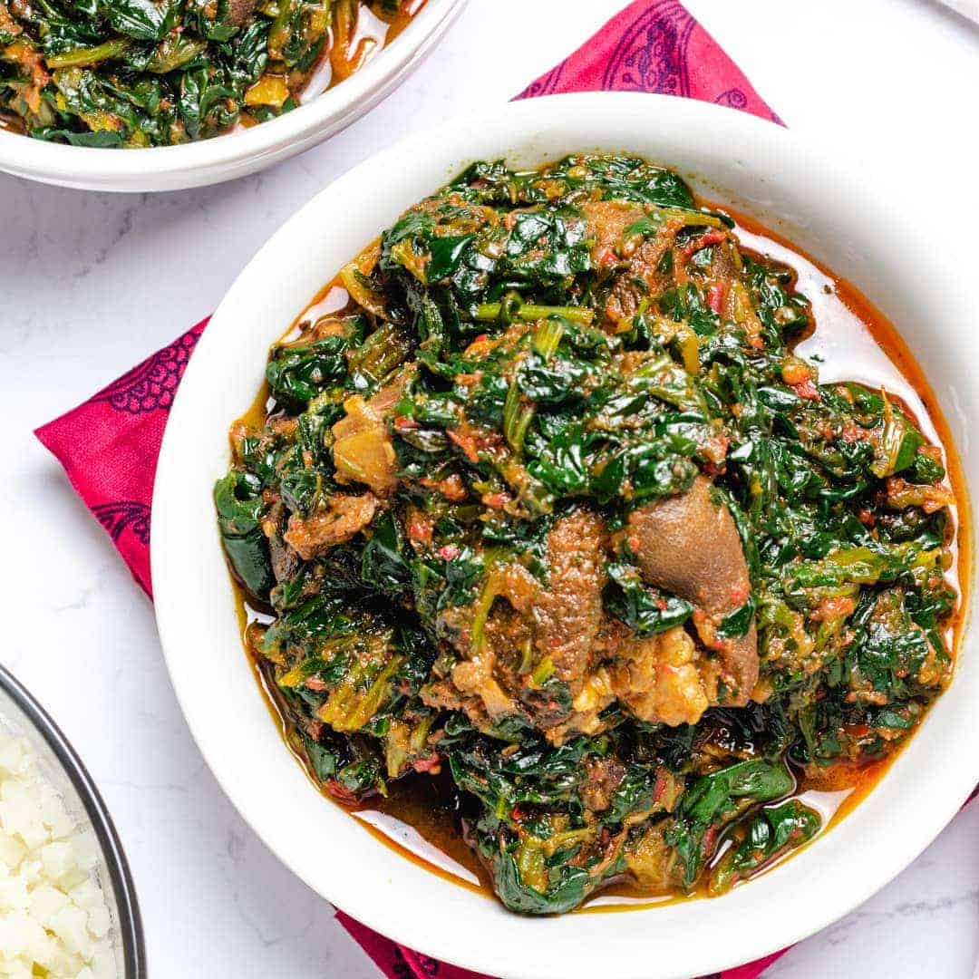 Efo riro - Vegetable Soup Recipe