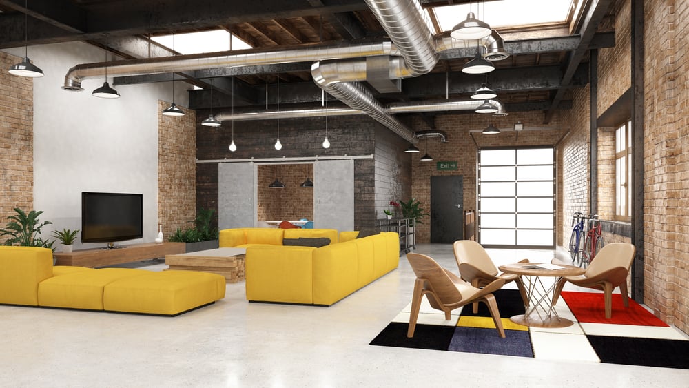 Living roomdesign ideas- Industrial